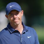Rory McIlroy reacts
