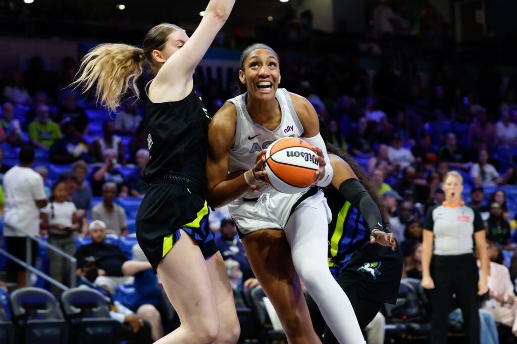 a'ja wilson aces dallas wings