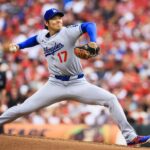 Shohei Ohtani pitches