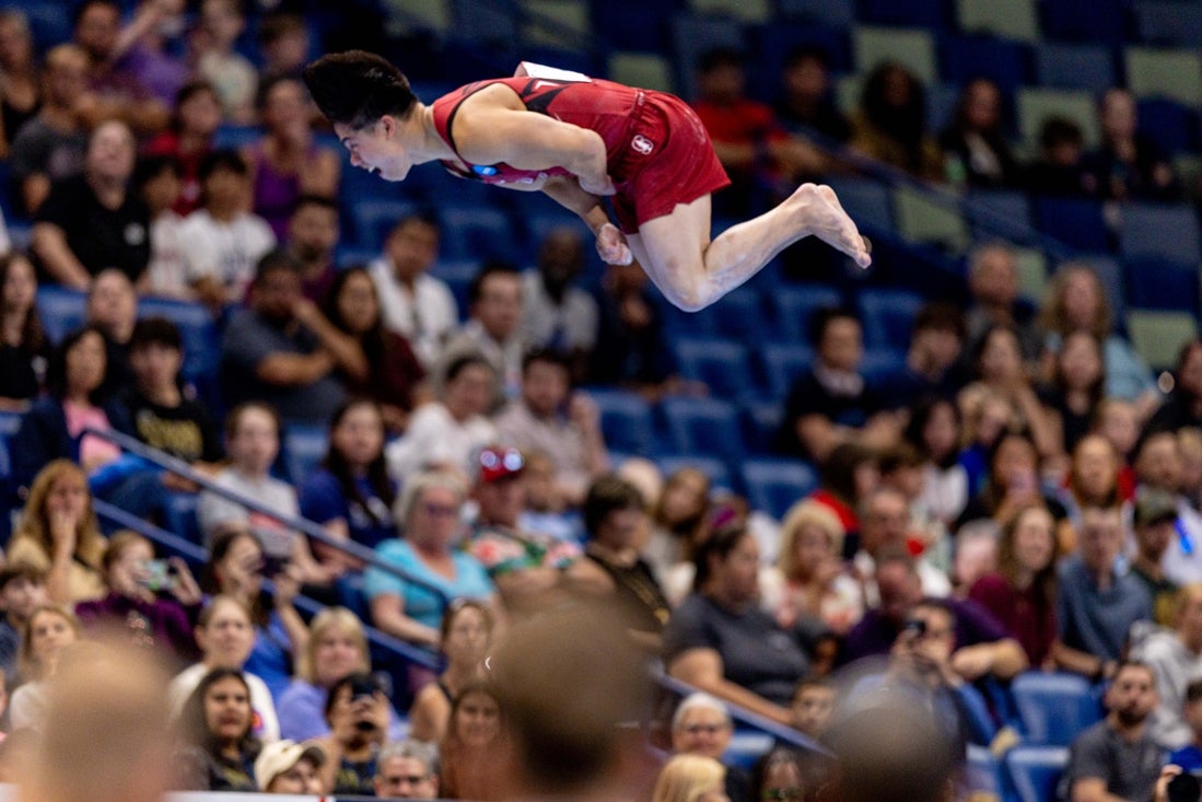 Asher Hong soars above competition for U.S. men's gymnastics title