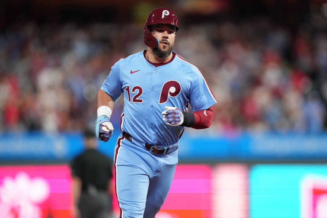 Phillies slugger Kyle Schwarber hits 4 HRs vs. Braves - Field Level Media -  Professional sports content solutions | FLM