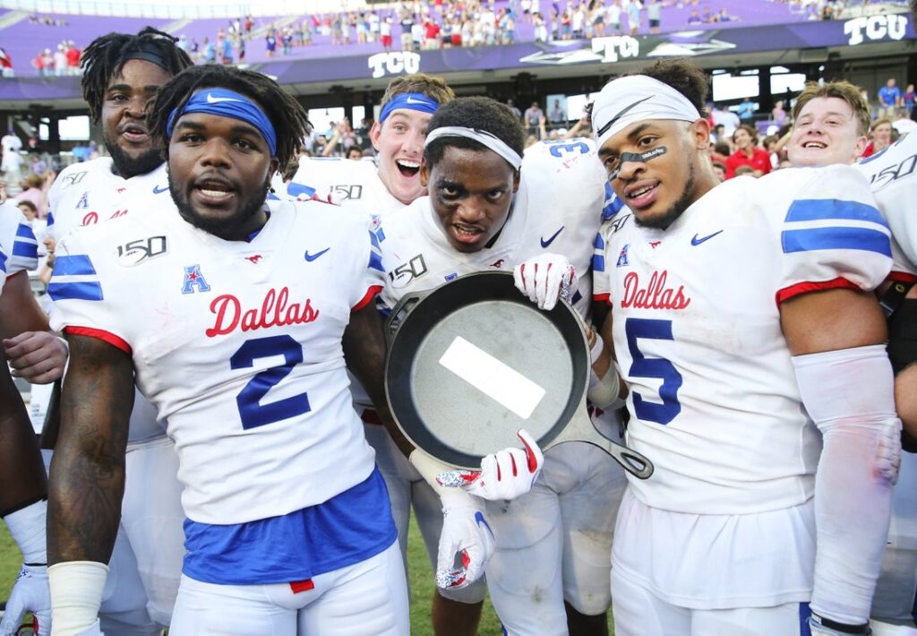 tcu smu iron skillet