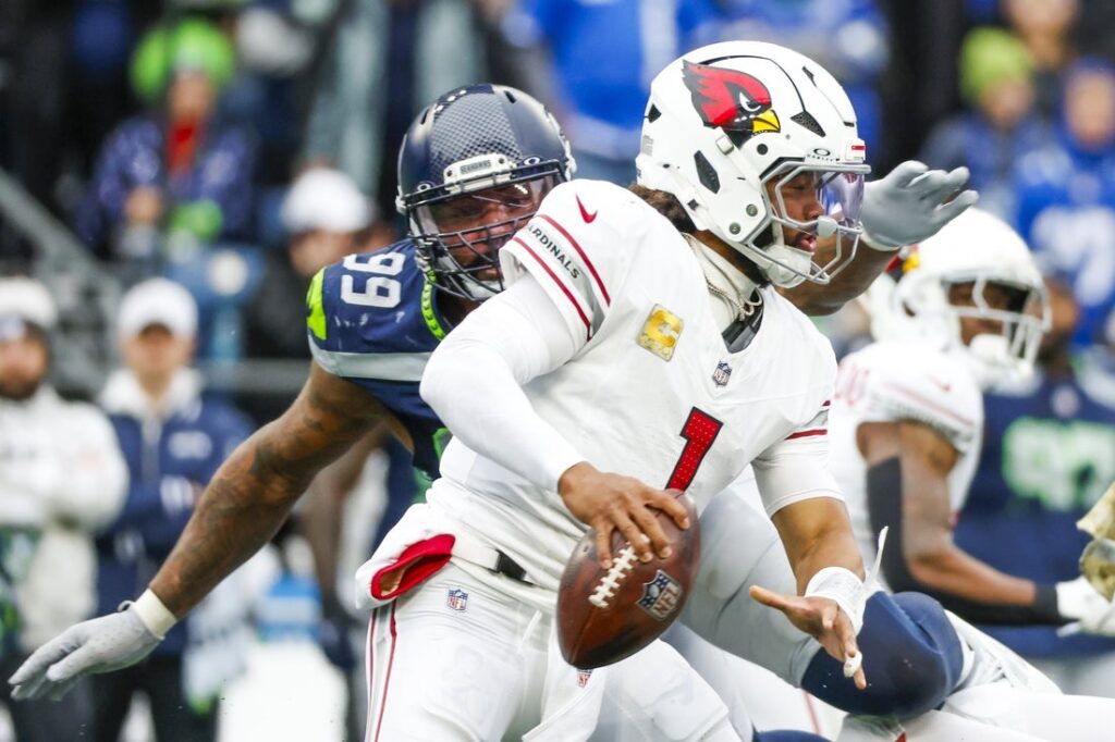 kyler murray, seahawks, sack