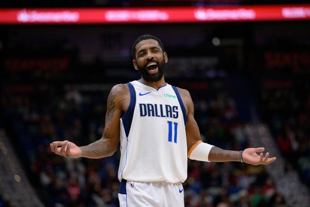 kyrie irving react