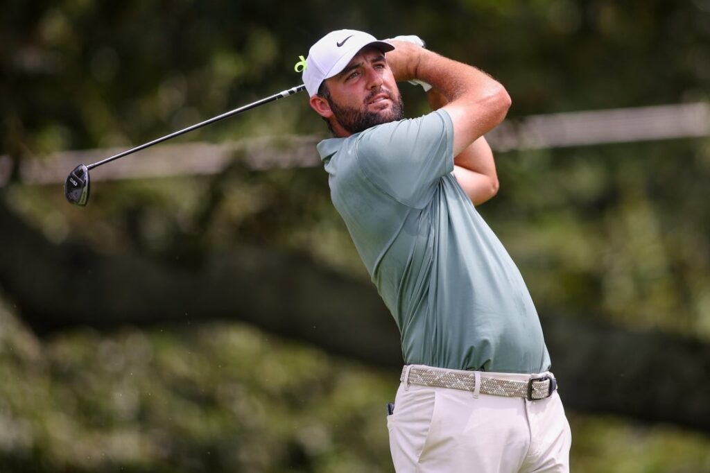 scottie scheffler, tee