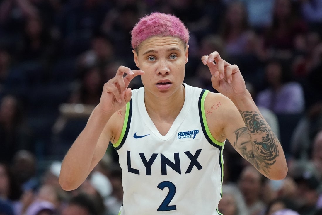 Natisha Hiedeman's big game for Lynx ruins big night for Valkyries - Field Level Media - Professional sports content solutions | FLM