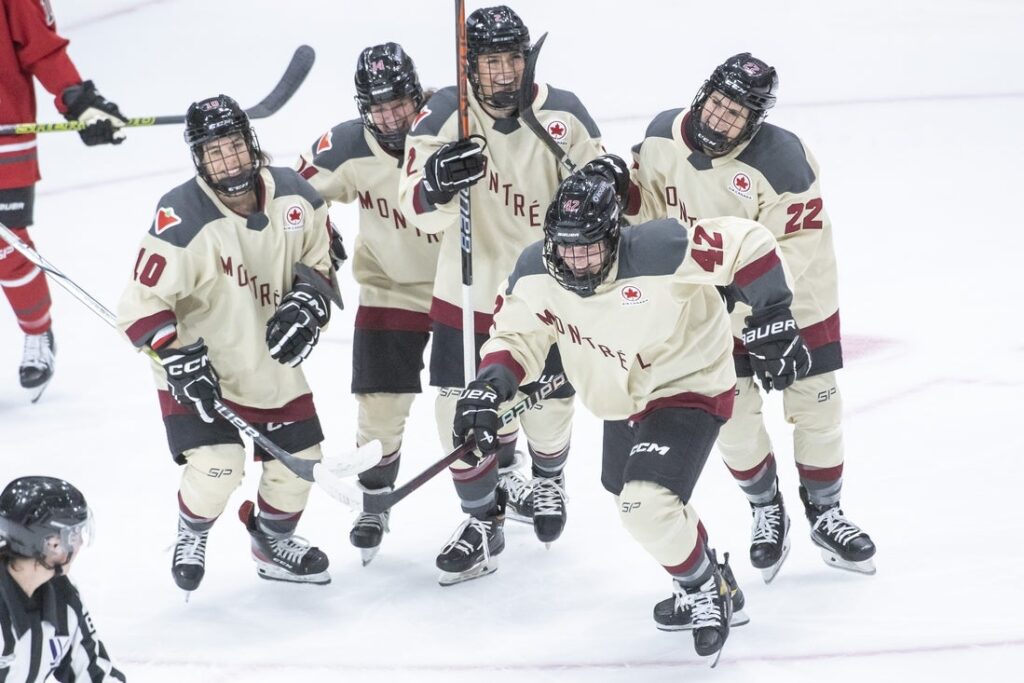 pwhl montreal celebrate