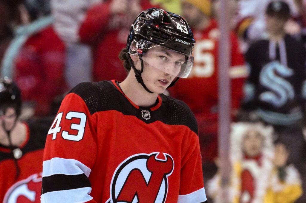luke hughes devils warm