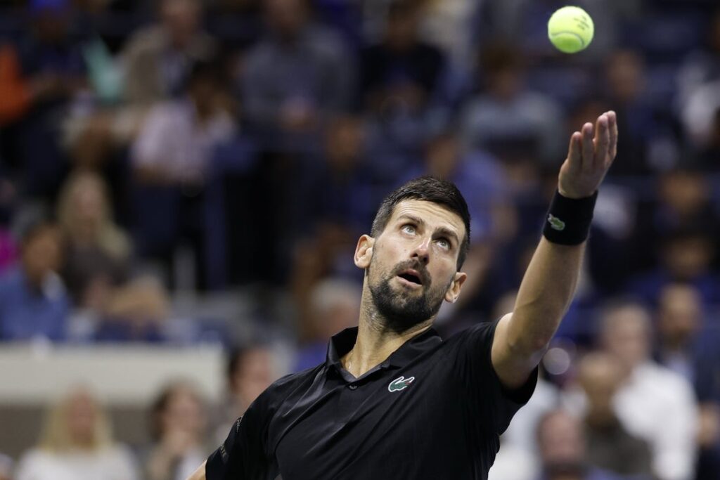 djokovic serve