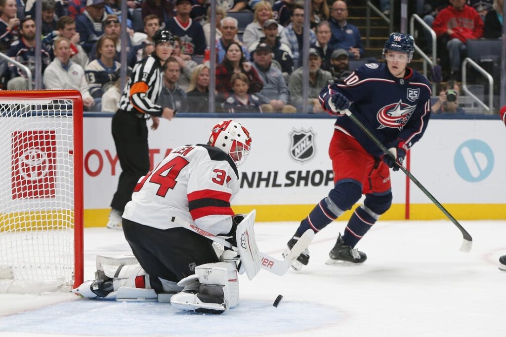 blue jackets, devils
