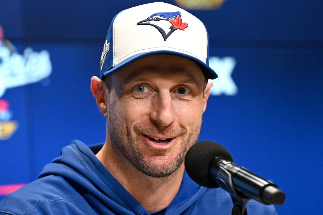 Max Scherzer eyes World Series history as Blue Jays, Dodgers clash in Game  3 - Field Level Media - Professional sports content solutions | FLM