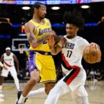 blazers Lakers
