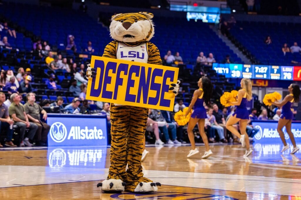 lsu mascot basketball