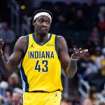 Pascal Siakam reacts