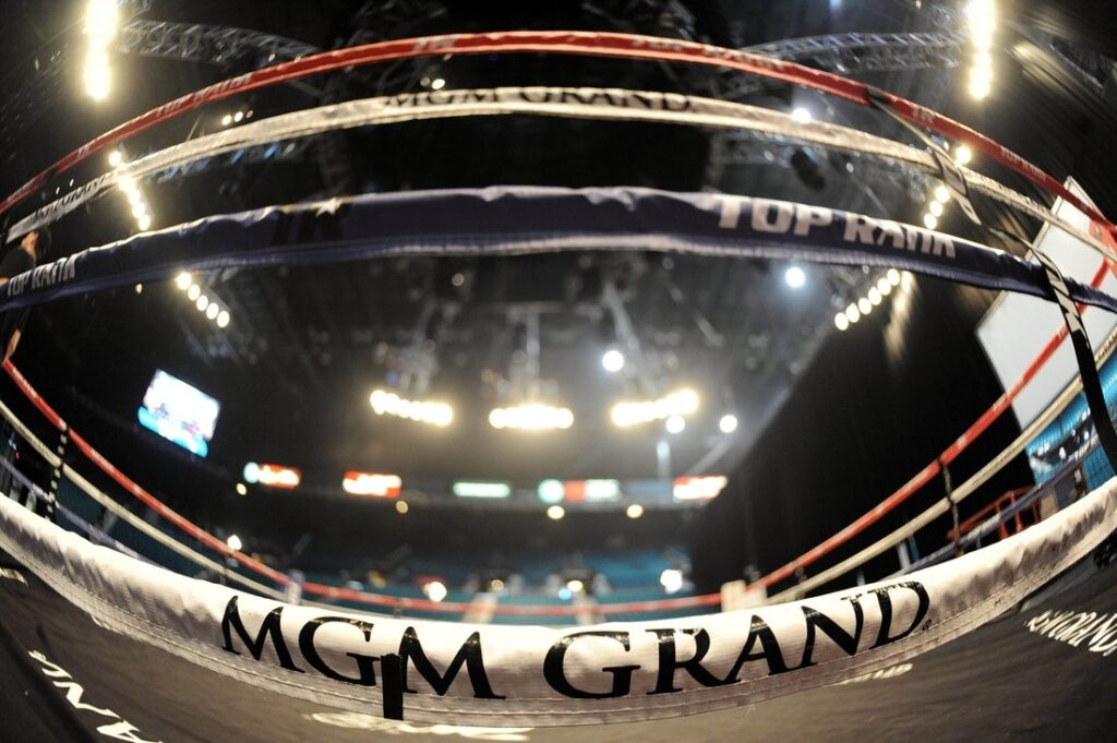 boxing ring general view