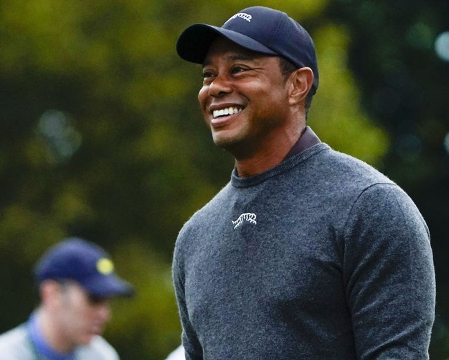 tiger woods smile
