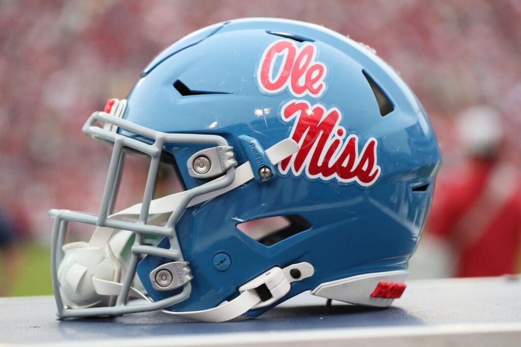 mississippi rebels football helmet
