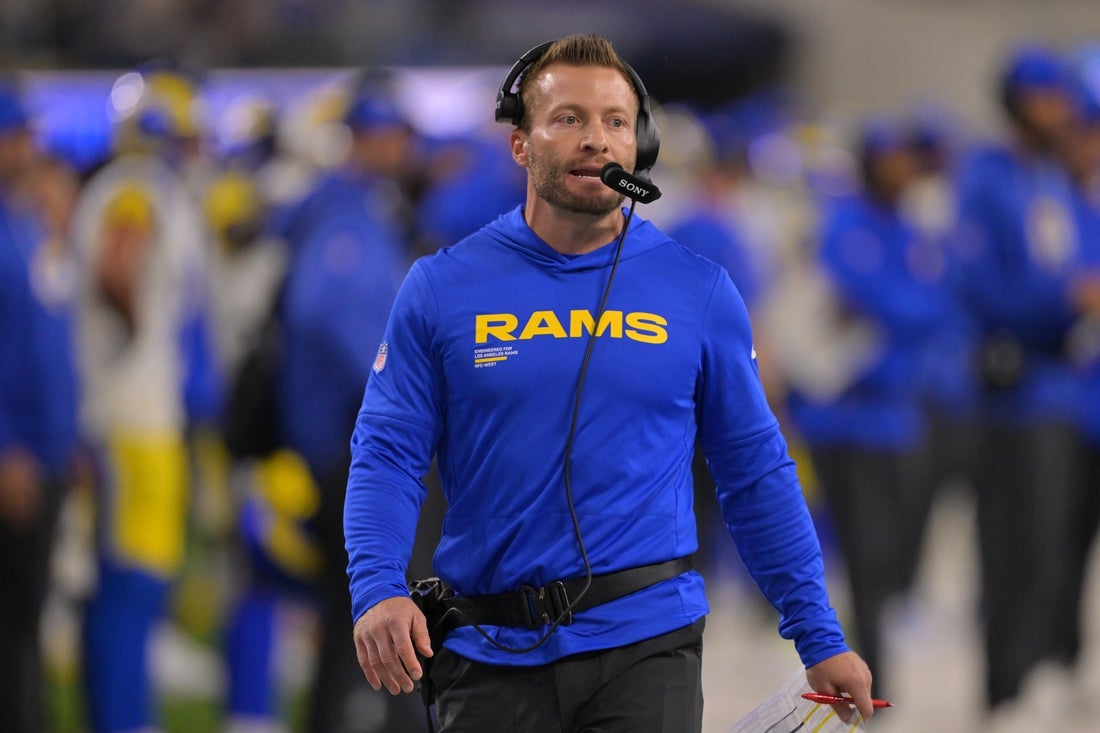 Rams' Sean McVay to coach Sunday despite illness - Field Level Media - Professional sports content solutions | FLM