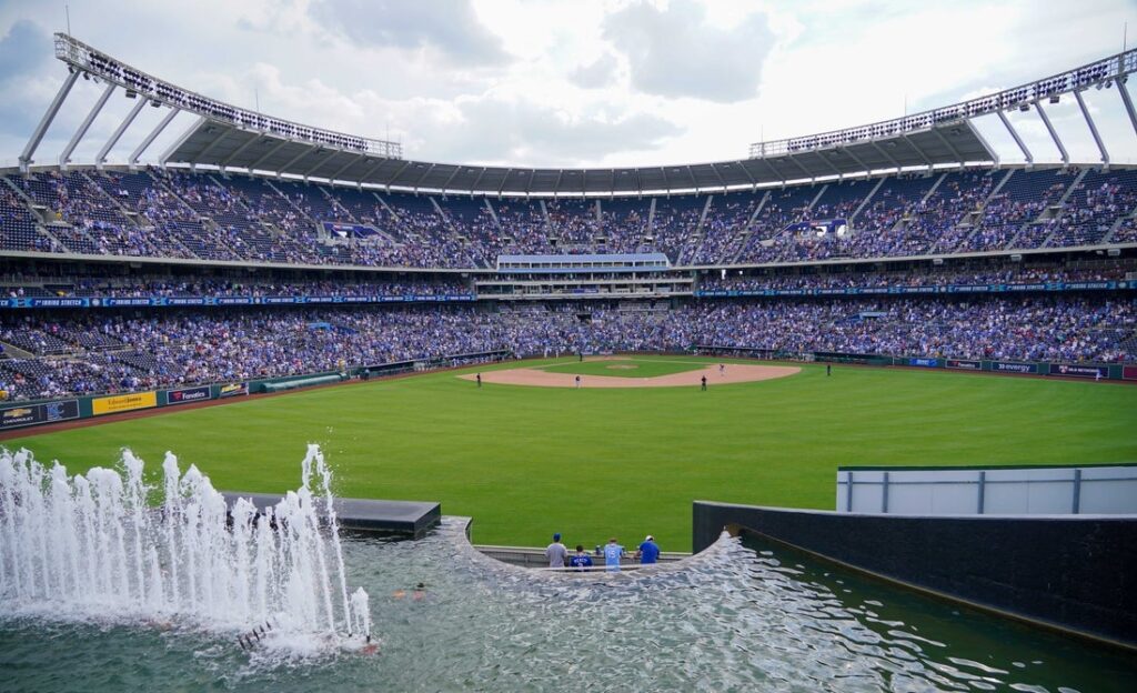 Kauffman Stadium fountains