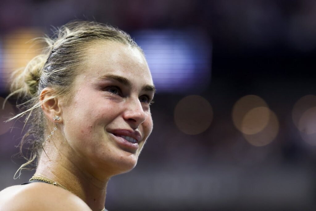 aryna sabalenka, react