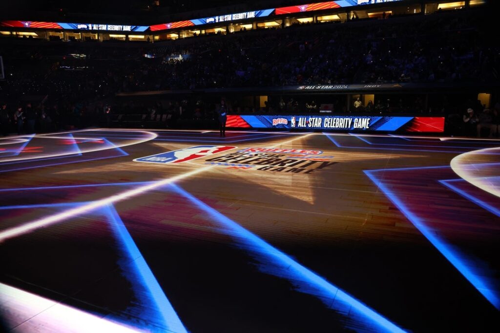 NBA All-Star Game Indianapolis court