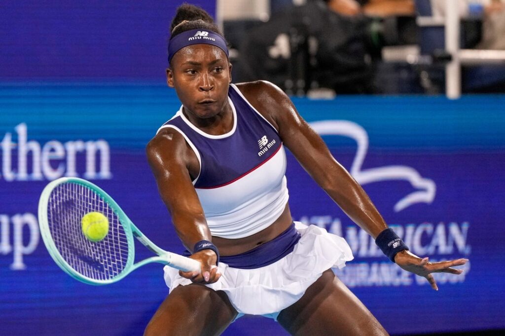 coco gauff return