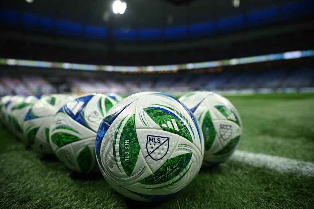 mls soccer balls general view