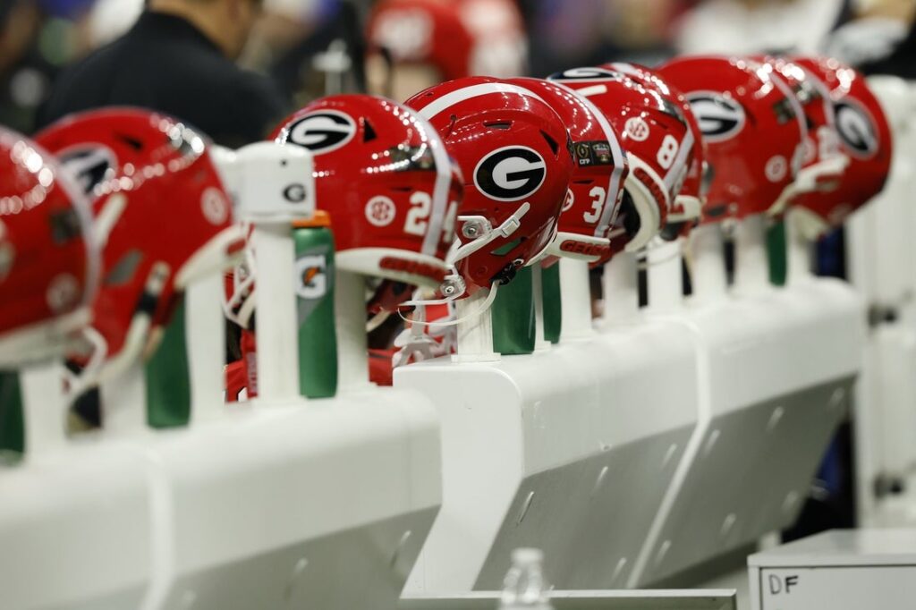 georgia football helmet