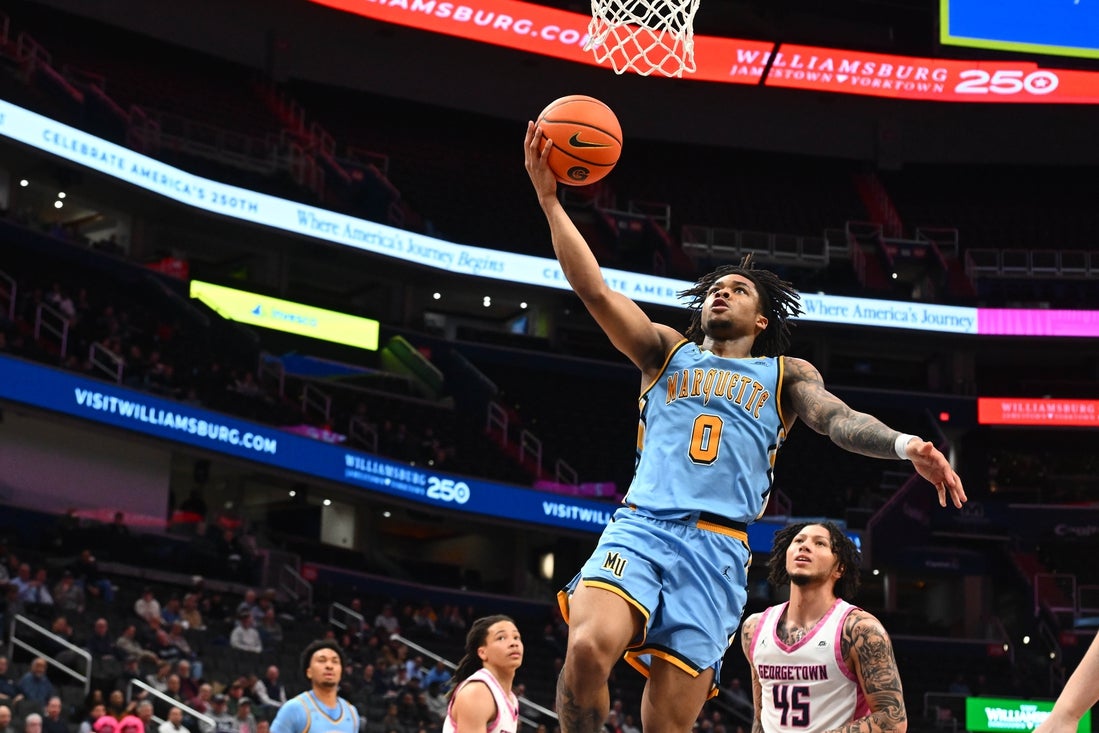 Marquette snaps 3-game skid, tops Georgetown to split season series - Field Level Media - Professional sports content solutions | FLM