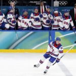 US, U.S., United States, Slovakia, Hughes, Winter Olympics, Milan, hockey
