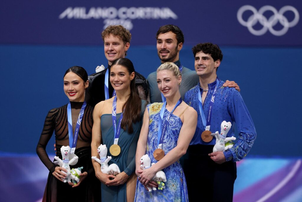 milan cortina, olympics, ice dance, madison chock, evan bates, guillaume cizero