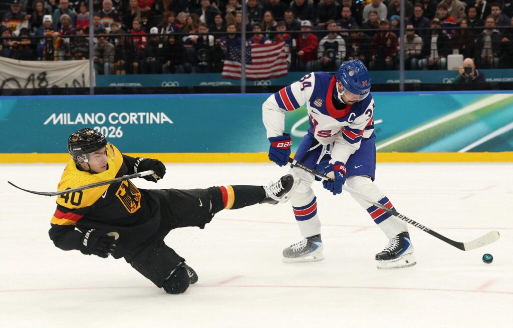 Auston Matthews, Germany, U.S., USA, hockey, Milan, Winter Olympics