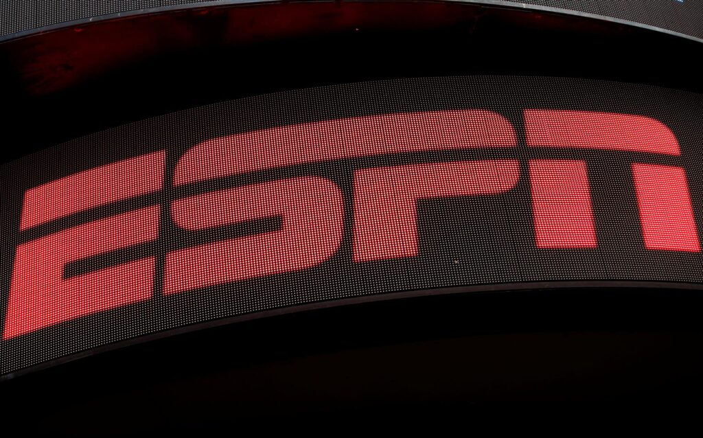 ESPN, logo, sign, mark, marquee