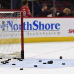 general view hockey puck