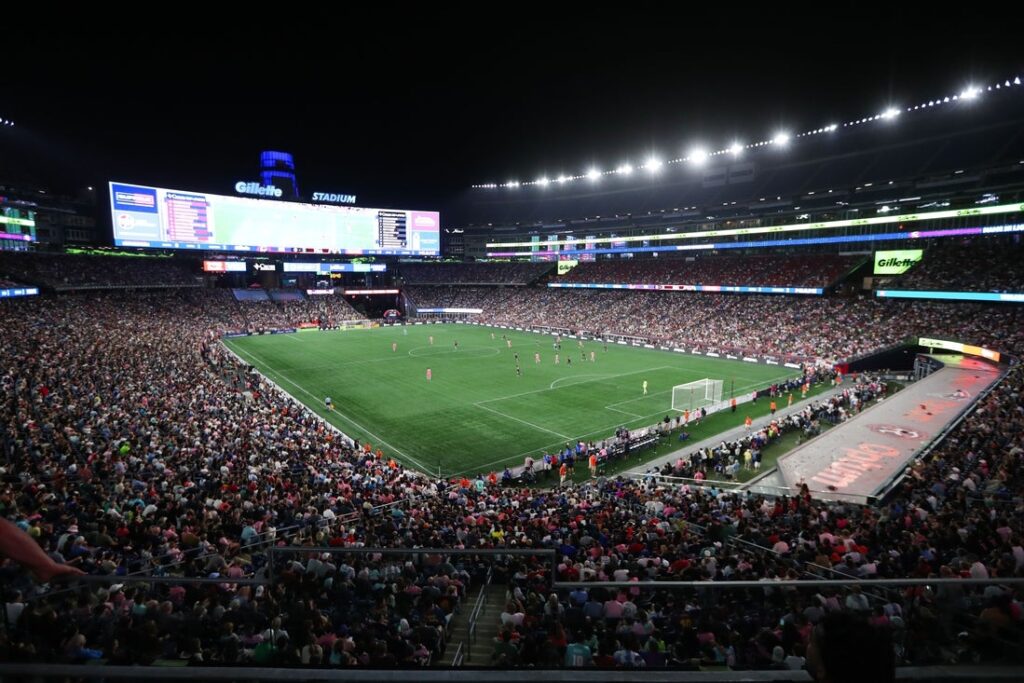 gillette stadium, soccer, view