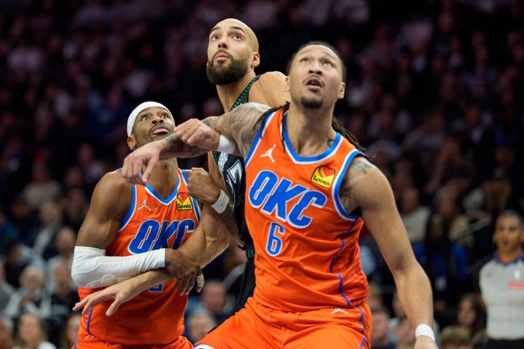 timberwolves thunder gobert