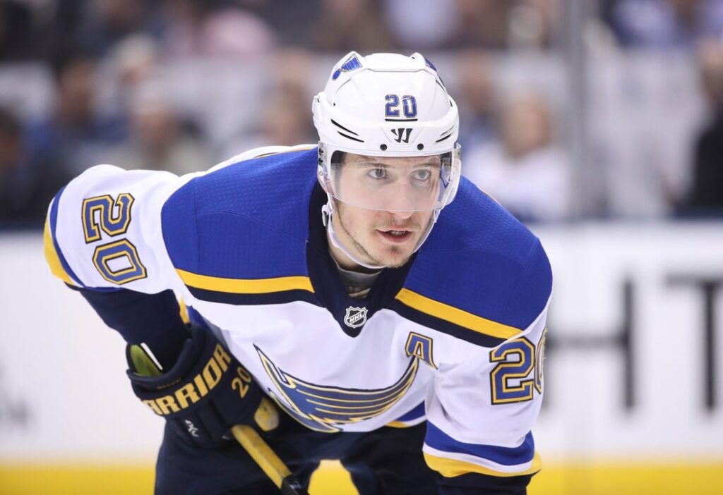 alexander steen blues face