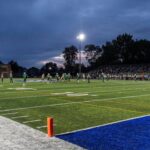 high school football field general view