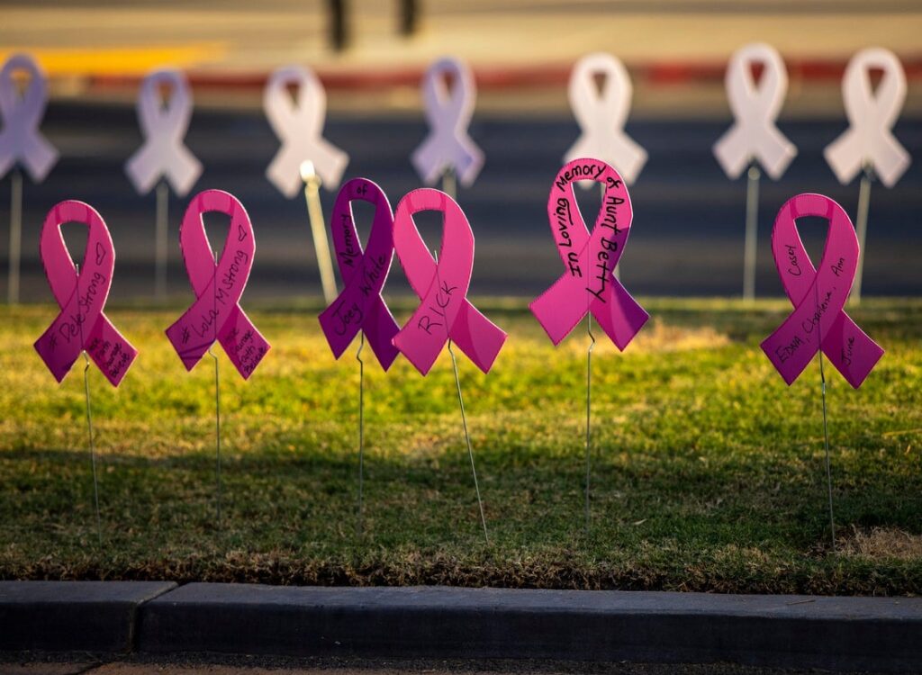 breast cancer pink ribbons