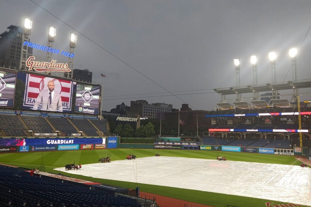 Cleveland Guardians rain progressive