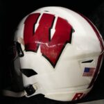 wisconsin footbal helmet