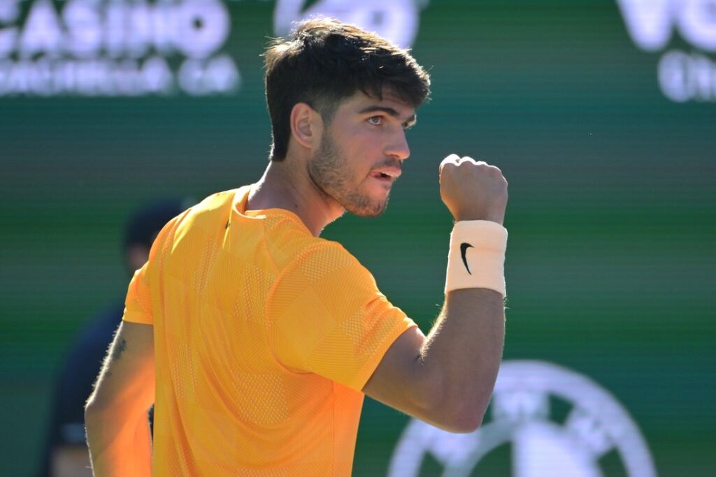 carlos alcaraz react