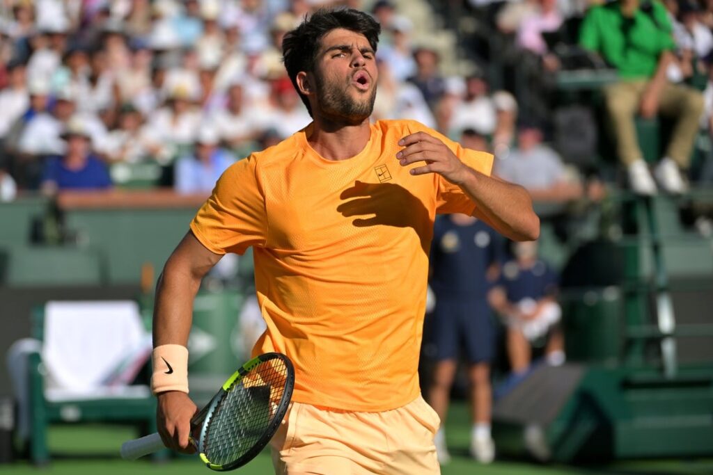 carlos alcaraz react