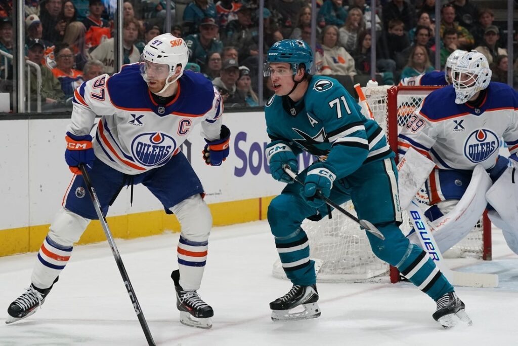 Oilers, sharks