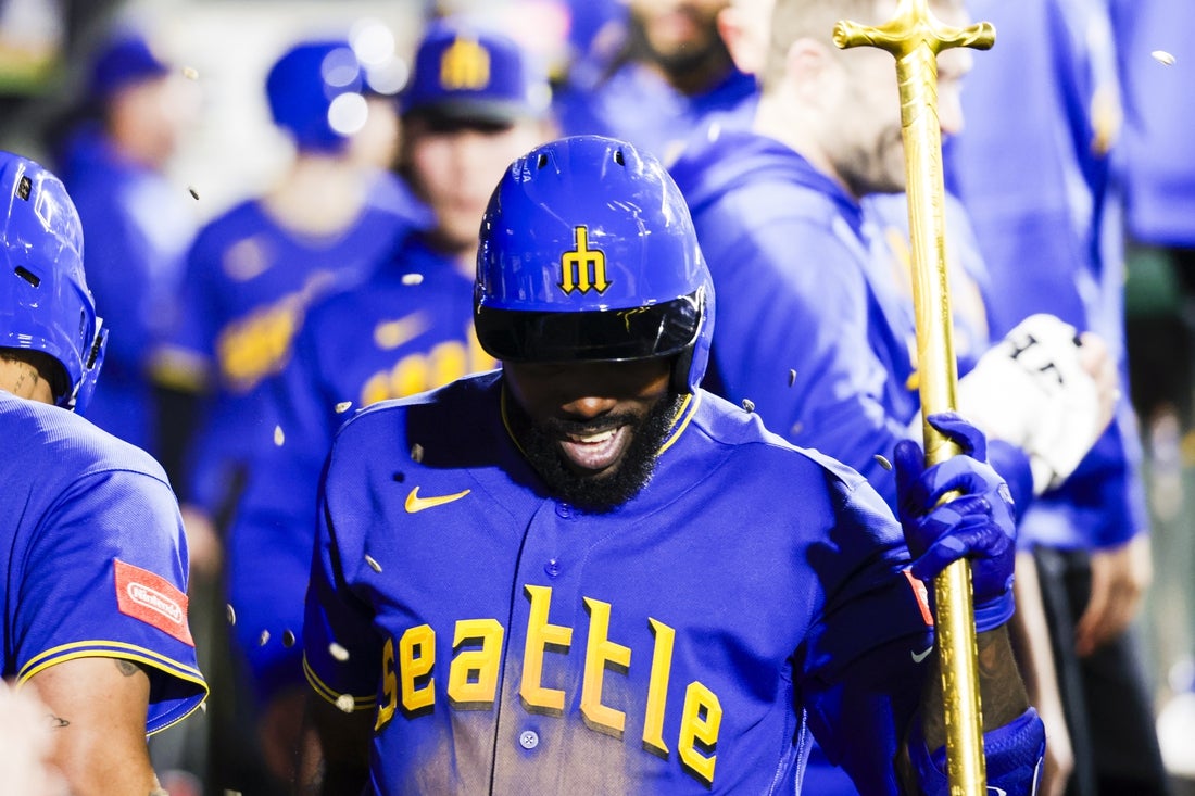「Yellow Sorosさま専用」Ron Herman × MLB ドジャース Randy Arozarena's homer helps Mariners top Astros to end skid