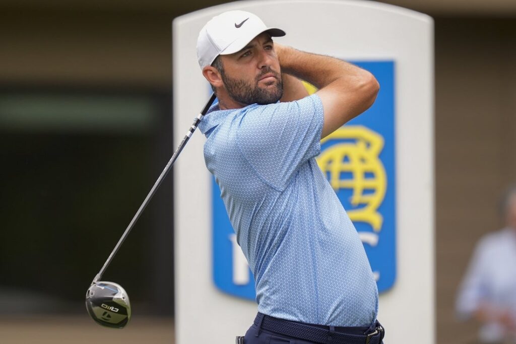 scottie scheffler, third