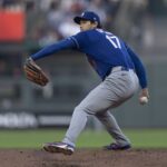 Shohei Ohtani pitches