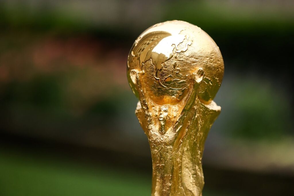 world cup trophy view