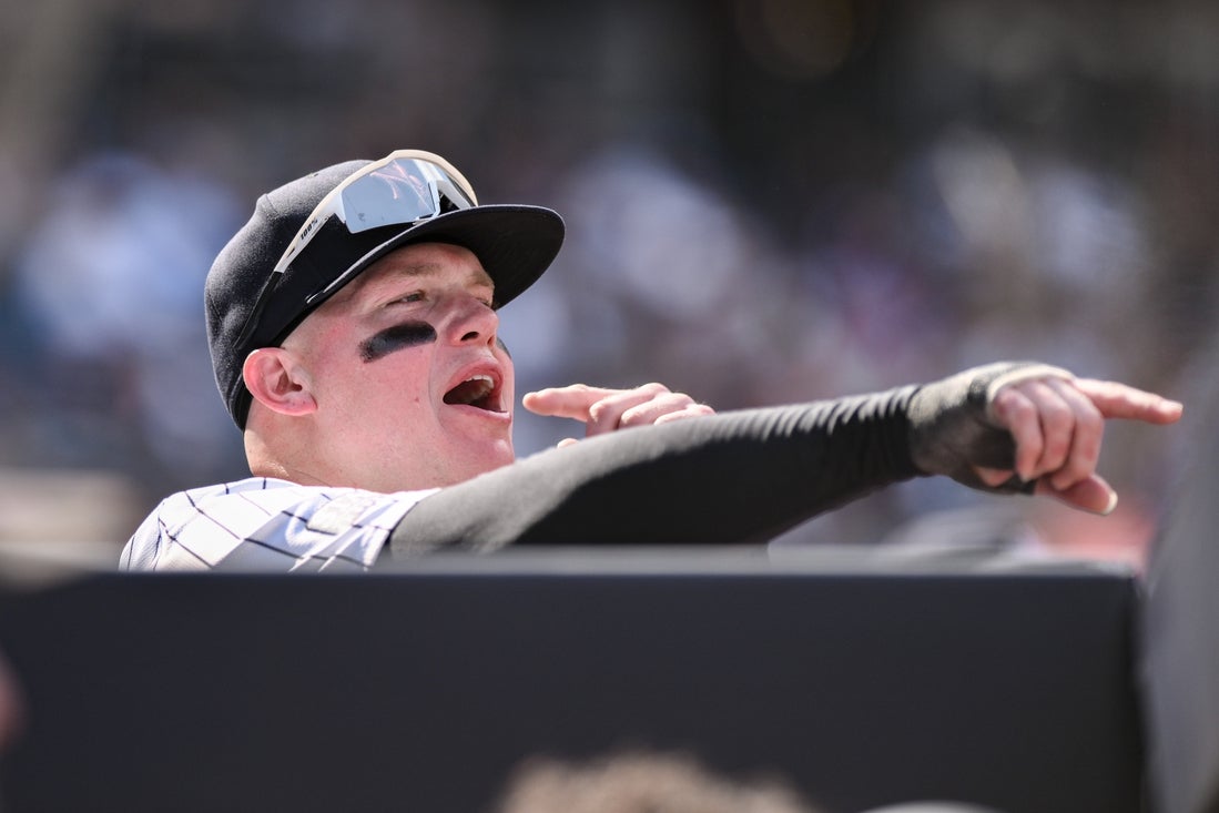 Aug 10, 2024; Bronx, New York, USA; New York Yankees outfielder Alex Verdugo (24) reacts from the dugout during the eighth inning against the Texas Rangers at Yankee Stadium. Mandatory Credit: John Jones-Imagn Images