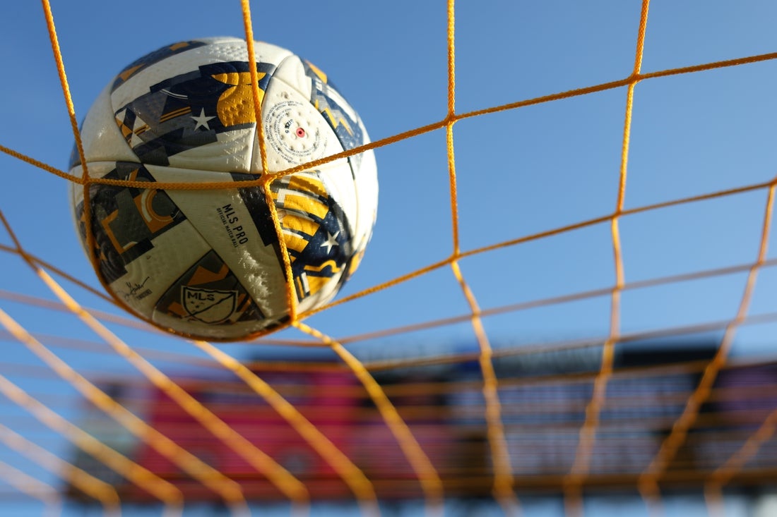 Sep 28, 2024; Fort Lauderdale, Florida, USA;General view of MLS ball before the match between the Charlotte FC and the Inter Miami CF at Chase Stadium. Mandatory Credit: Nathan Ray Seebeck-Imagn Images